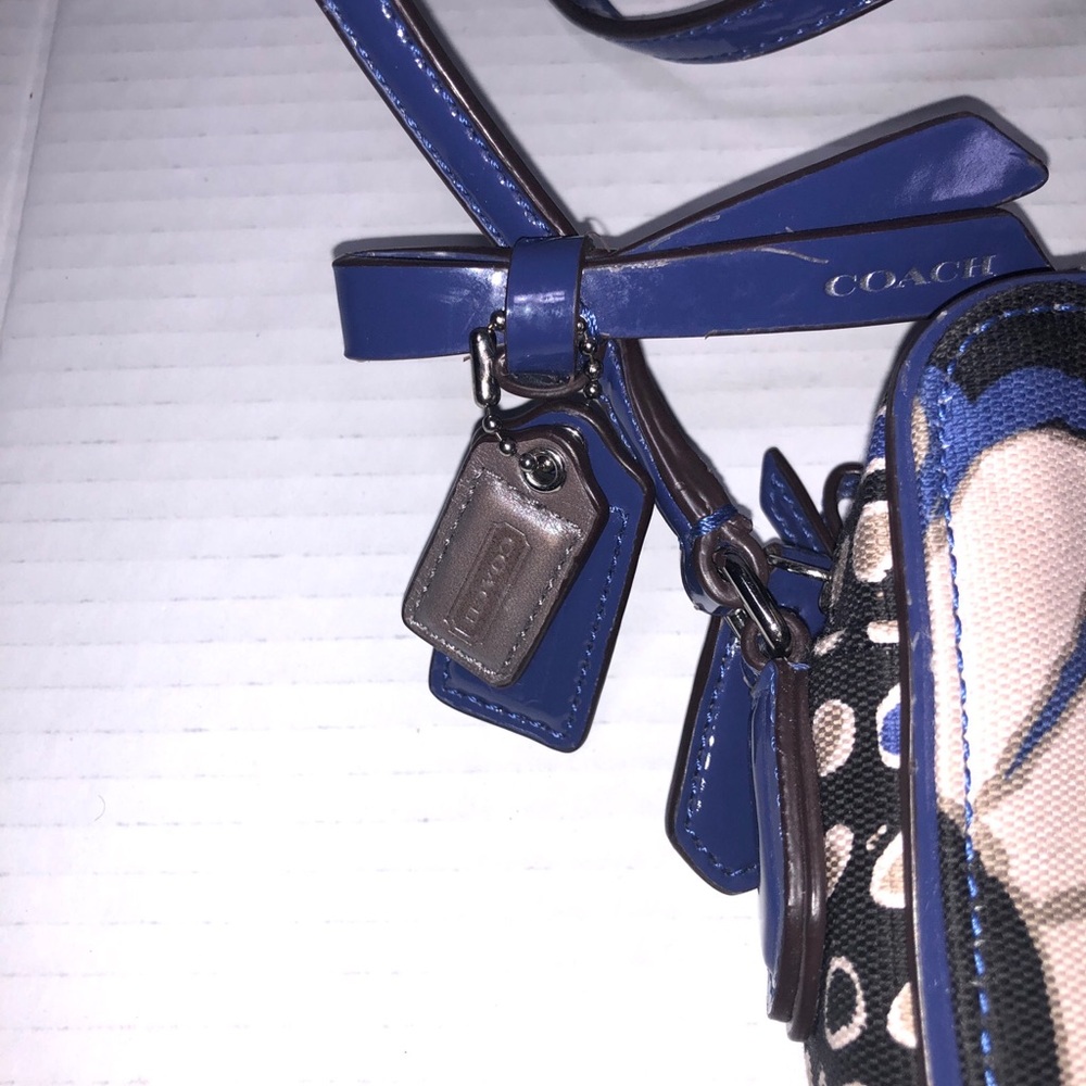 Coach Poppy Floral Scarf Print Flight Bag Crossbody Shoulder Bag - Picture 3 of 8